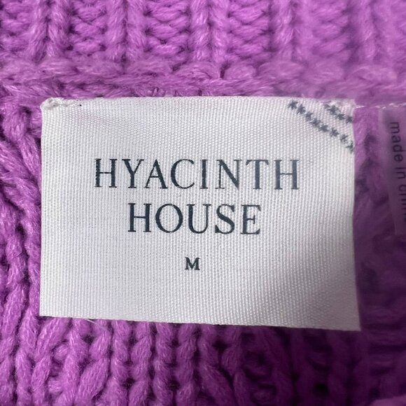 Hyacinth House Scarlett pink red colorblock chunky sweater dress Tuckernuck M - Picture 8 of 10